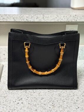 Gucci Vintage Diana Tote with Bamboo Handle